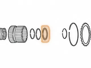 Ball Bearing, 722.6 (Chrysler) Rear Sun Gear To K3 Drum (.392” Thick)(2.560”OD) (Cast # INA A210 981 03 25) 2004-Up — Part # 78221C