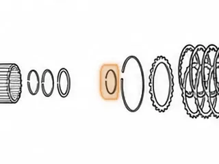 Snap Ring, 722.6 Holds Rear Sun Gear To Center Sun Gear (W/2 Eyelets) 1996-Up — Part # 78888A