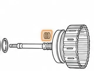 Ring, 722.6 (Chrysler) Input Shaft (Lap Joint) (Teflon) 2004-Up (The Lap Joint Is Like A Mortise & Tenon Joint) — Part # 78177CT