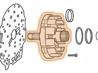 Stator, 722.6 (Chrysler) (Uses 3 Single Sided Frictions On Rear) 2004-Up (Cast # 140 272 22 24) — Part # 78520C