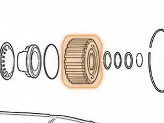 Drum, 722.6 (Mercedes) K3 Clutch (4 Clutch)(2.235” Tall)(.190” From Top Of Snap Ring Groove To Top Of Drum)… — Part # 78551AA