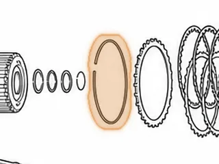 Snap Ring, 722.6 Holds B3 Clutch Pressure Plate In Case (.124”) 1996-Up — Part # 78892AA