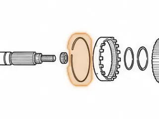 Snap Ring, 722.6 (Chrysler) Holds Center Planet Ring Gear To Rear — Part # 78889C