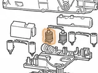Solenoid, 722.6 Modulating Pressure Regulating 1996-Up (Also Is A Shift Pressure Regulating Solenoid) (No O-Rings) — Part # 78431A