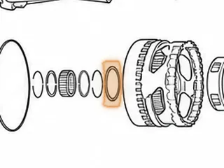 Bearing, 722.6 (Chrysler) K1 Drum To Front Planet 2004-Up (2.859”OD) .078” Thick (2.347”ID) — Part # 78238C