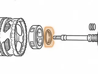 Bearing W/Race, 722.6 (Mercedes) Front Planet To K2 Drum 1996-Up (No Tabs) — Part # 78214A