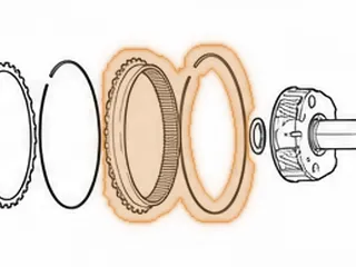 Snap Ring, 722.9 Holds Rear Planet Ring Gear In Shell (.075” Thick)(7 7/16”OD) 2004-Up — Part # 288882A