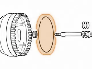 Spacer Ring, 722.9 Front Planet To K2 Drum (.076” Thick)(6 3/8”OD)(Steel)(Looks Like A Snap Ring) 2004-Up — Part # 288619A