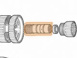 Sun Gear, 722.9 Center Planet (28 Teeth)(5.575” Long)(2.000”OD)(W/2 O-Rings) 2004-Up — Part # 288610A