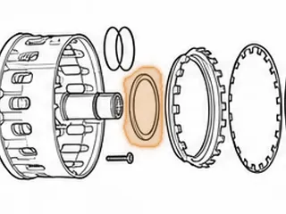 Bearing W/Races, 722.9 Stator To K1 Drum (.175” Thick)(3.926”OD)(3.174”ID)(Stepped) (W/2 Ears) 2004-Up — Part # 288211A