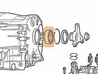 Ball Bearing, 722.9 Output Shaft To Case (.628” Thick)(2.440”OD)(1.260”ID) (Cast # INA 6206 E AH01) 2004-Up — Part # 288271A