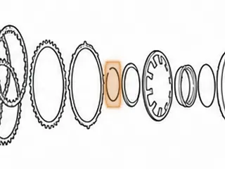Snap Ring, 722.9 Holds B2 Brake Clutch Spring Retainer In (.076” Thick)(2.555”OD) 2004-Up — Part # 288874A