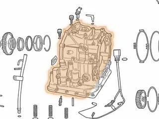 Case, AW80-40LE/AW81-40LE/U440E (18 Pan Bolts)(16 Bolts To Bell)(9 Bolt Rear Cover) (4 Threaded Mount Bosses On Top)… — Part # 137760A