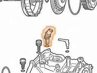 Sensor, AW80-40LE/AW81-40LE/U440E Input (2 Blade Oval Connector)(1 Bolt To Case)(On Top Of Case) 1999-Up — Part # 137438A