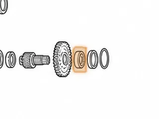 Bearing, AW80-40LE/AW81-40LE/U440E (Tapered)(17 Rollers)(1.160”ID)(KOYO ST3062-1) 1999-Up — Part # 137283A