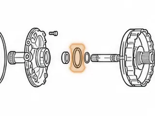 Bearing w/Race, AW80-40LE/AW81-40LE/U440E Pump To Direct Drum (1.900”OD)(1.300”ID) (.140”Thick) 1999-Up — Part # 137211A