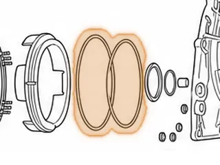 O-Ring, AW80-40LE/AW81-40LE/U440E B1 Clutch Piston (Outer)(Front)(6.305”OD)(.105”Thick) 1999-Up — Part # 137330A