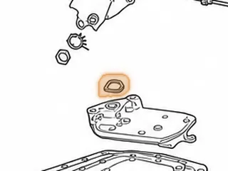 Gasket, AW80-40LE/AW81-40LE/U440E Filter For VB (Cork)(Square To Tapered) 1999-Up — Part # 137326A