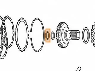 Race, AW80-40LE/AW81-40LE/U440E Direct Drum To Front Planet (.099”Thick)(1.278”OD) (.814”ID) 1999-Up — Part # 137228A
