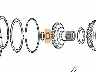 Bearing w/Race, AW80-40LE/AW81-40LE/U440E Direct Drum To Front Planet (Rear)(.110”Thick) (.708”ID)(1.180”OD) 1999-Up — Part # 137229A