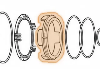 Piston, AW80-40LE/AW81-40LE/U440E B1 Clutch (15 Spring Pockets)(Aluminum)(6.285”OD) (1.850”Tall)(5.170”ID) 1999-Up — Part # 137962A