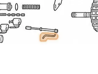 Manual Link, AW80-40LE/AW81-40LE/U440E (.195”OD)(2 Bends & Groove For C-Clip) 1999-Up — Part # 137993A