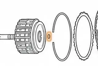 Ring, AW80-40LE/AW81-40LE/U440E C3 Drum (.520”OD)(.090”Thk)(Scarf Cut) 1999-Up — Part # 137181A