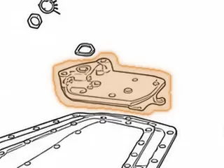 Filter, AW80-40LE/AW81-40LE/U440E Valve Body (Metal)(3 Bolts)(Slotted Intake)(Wire Mesh) 1999-Up — Part # 137010A