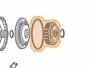 Spring & Retainer, AW80-40LE/AW81-40LE/U440E Direct (20 Springs)(1.115”ID)(3.448”OD) (1.463”Tall Through Center)… — Part # 137975A