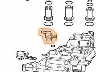 Solenoid, AW80-40LE/AW81-40LE/U440E Timing (1 Bolt Bracket)(1 Prong Green Connector) (w/O-Ring On Snout) 1999-Up — Part # 137452A