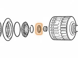 Bearing W/Races, ZF8HP45/845RE C Clutch Hub To P4 Planet Sun Gear (.196" Thick) (1.744"OD)(1.087"ID) 2012-Up — Part # 319214A