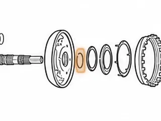 Snap Ring, ZF8HP45/845RE Holds Input Shaft To P2 Planet (.077" Thick)(1.733"OD) 2012-Up — Part # 319880A