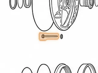 Bolt Set, ZF8HP45/845RE Front Cover To Stator (Aluminum)(3” Long)(13 Pieces) 2012-Up — Part # 319777AK
