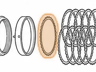 Steel, ZF8HP45/845RE B Clutch (33 Teeth)(6 1/8"ID)(Waved) 2012-Up — Part # 319131A