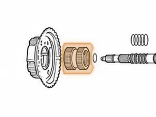 Sun Gear, ZF8HP45/845RE P1/P2 Planet (48 Teeth/48 Teeth) 2012-Up — Part # 319612A