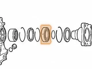 Needle Bearing, 845RE Case (Rear)(4x4)(2.835”OD)(.810”Thick)(Aluminum)(2 Threaded Holes) 2012-Up — Part # 319272AA