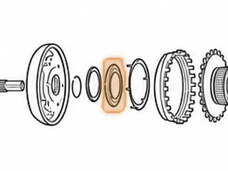 Bearing W/Race, ZF8HP45/845RE P2 Planet (Rear)(Cupped Race)(3.348"OD)(1.848"ID) 2012-Up — Part # 319241A