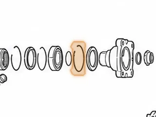 Snap Ring, ZF8HP45/845RE Holds Ball Bearing To Case (.115" Thick)(3.052"OD) 2012-Up — Part # 319893A