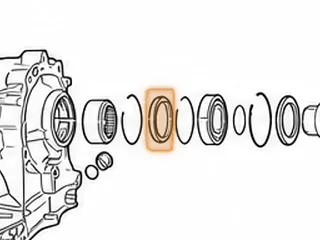 Housing, ZF8HP45/845RE Output Shaft Ring (Rear) In Case (2.584"OD)(1.891"ID)(Tin) 2012-Up — Part # 319697A