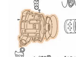 Bell Housing, ZF8HP55 (8 1/8"Thick) (3 3/4"Top Bolts) (9:00 Starter)(11 Differential Cover Bolts) (1087 435 079)… — Part # 309750A