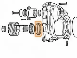 Race, ZF8HP55 Idler To Rear Housing (Tapered)(3.145"OD)(.605"Thick) 2009-Up — Part # 309297A