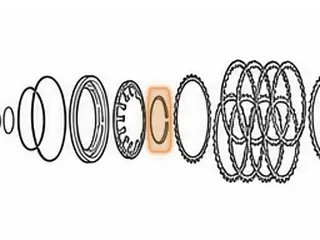 Retainer, ZF8HP55 A Clutch Piston Spring (2 Piece) 2009-Up — Part # 309877A