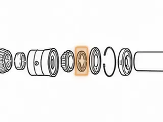Nut, ZF8HP55 Pinion (1.540"ID)(.468"Thick)(55mm, 6pts Left Hand Threads) 2009-Up — Part # 309796A