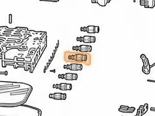 Solenoid, ZF8HP55 EPC Clutch E (Orange Connector) 2009-Up (2.595" Long) — Part # 309427A