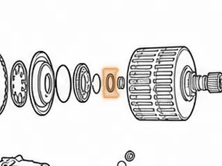 Bearing W/Races, ZF8HP55 C Clutch Hub To P4 Sun Gear (.195"Thick)(1.900"OD)(1.245"ID) 2009-Up — Part # 309214A