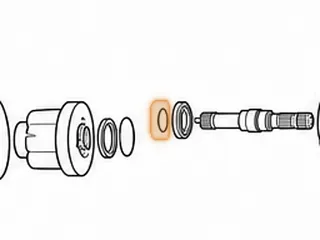 Snap Ring, ZF8HP55 Holds Output Shaft Bearing To Rear Housing (.075"Thick)(2.575"OD) 2009-Up — Part # 309891A