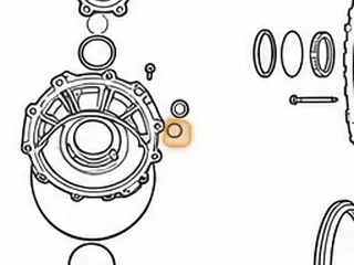 Seal, ZF8HP55 Fill Plug To Bell (.840"OD)(.625"ID)(.059" Thick) 2009-Up — Part # 309373A