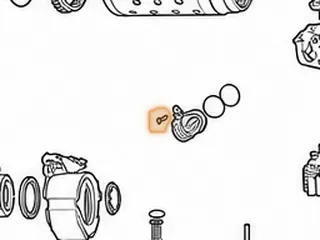 Case Connector, ZF8HP55 (1 Bolt Bracket)(Hollow Twist Lock)(2 Ribbed Rubber Seals) 2009-Up — Part # 309444A