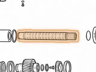 Side Shaft, ZF8HP55 Pinion To Output Gear (Hollow) (W/ID Splines)(13 9/16”Long) 2009-Up — Part # 309732A