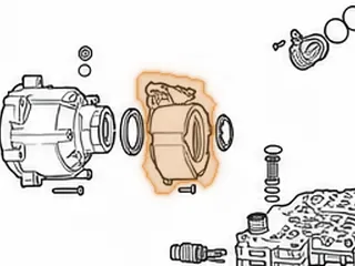 Vibration Damper, ZF8HP55 Bolts To Extension Housing (Rubber) (3 Bolt) 2009-Up — Part # 309733A